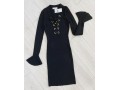 Michael Kors šaty čierne so zvonovým rukávom 